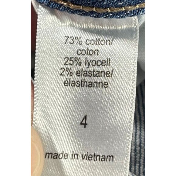 M Jeans by Maurices Womens Mid Rise 21" Straight Crop Jeans Size 4 Original Fit - Picture 4 of 5